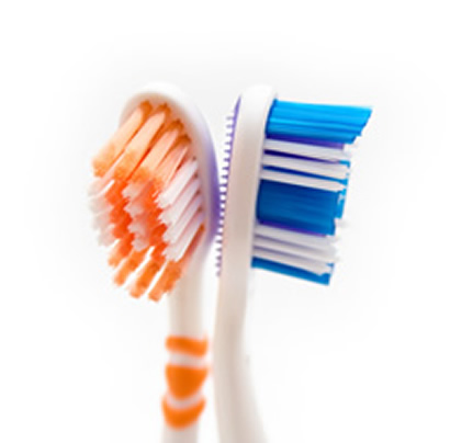2 toothbrushes